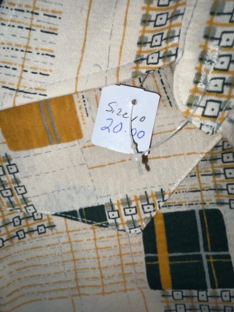 New Women’s Green Orange Panhandle Slim Long Sleeve Button Up Shirt #3165 3B-31