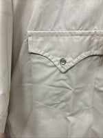 New Men’s ELY Cattleman Tan Short Sleeve Pearl Snap 16.5 Large CC-7