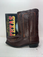 New Men’s Brown Texas Brand Cowboy Boots. M 811 13 D. 10-49
