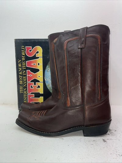 New Men’s Brown Texas Brand Cowboy Boots. M 811 13 D. 10-49
