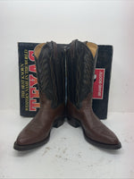 New Men’s Brown Texas Brand Cowboy Boots. 251527461 10.5 10 1/2 D. 8-47