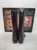 New Men’s Red Texas Brand Cowboy Boots. 43 4.5 4 1/2 M. 2-168