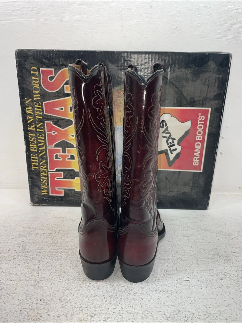 New Men’s Red Texas Brand Cowboy Boots. 43 4.5 4 1/2 M. 2-168