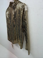 New Women’s 1849 Authentic Ranchwear Gold Show Shirt Large RR-13