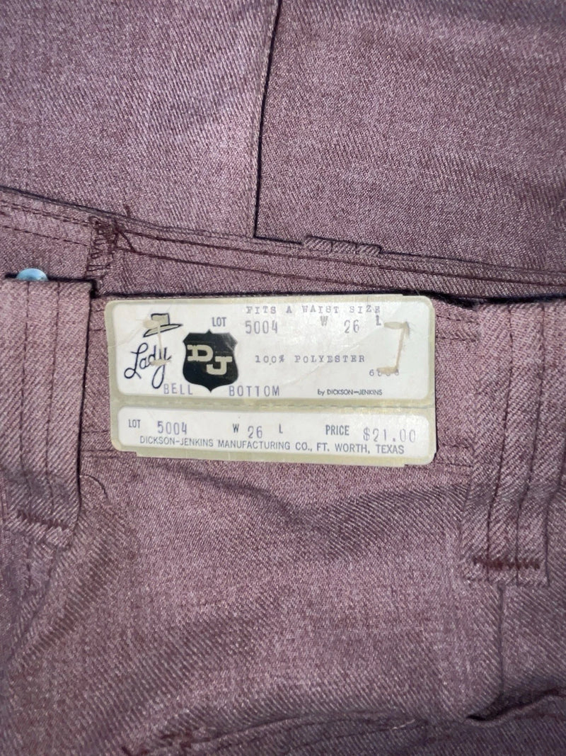 New Vintage Purple Dickson Jenkins Polyester Pants #5004 SS-65 