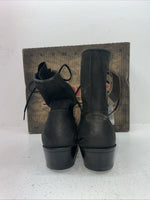 New Women’s Black Lace Up Laredo Cowboy Boots. 28-9178 8.5 8 1/2 M. 15-26