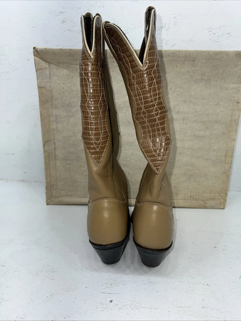 New Women’s Tan Kenny Rodger’s Cowboy Boots. 40508 6 M. 20-96