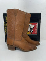 New Men’s Brown Texas Brand Cowboy Boots. M 139 8 D. 2-33