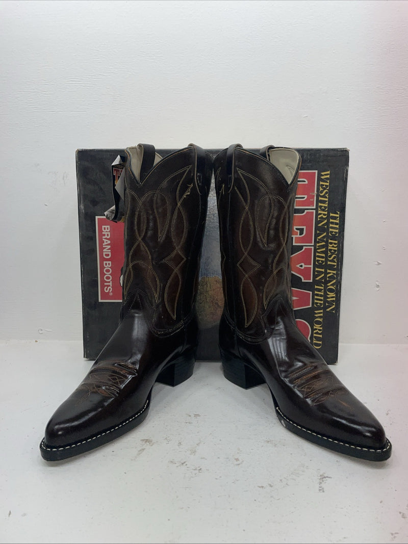 New Men’s Brown Texas Brand Cowboy Boots. 1011 11 D. 8-52