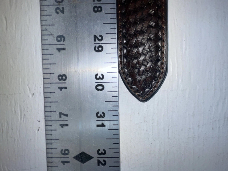New Brown Genuine Leather Nocona Tooled And Pendent 24” Belt #N4414202 NN-76