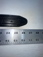 New Black Genuine Leather Chambers Weave And Silver Pendent 32” Belt Z-111