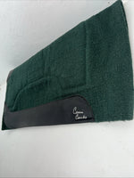 New Connie Combs Green Wool Saddle Pad 32x32 #123181 Pad-3