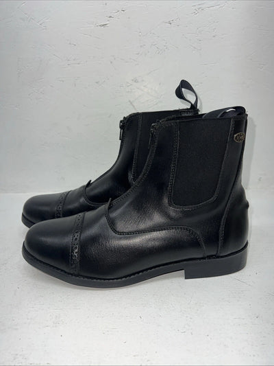 New Women’s Black EQUISTAR Short English Riding Boots. 467518 10. 12-70