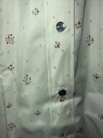 New Mens Green HbarC Ranchwear Pearl Snap Long Sleeve Shirt. Medium I-30