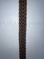 New Brown Genuine Leather Braided 34” Belt JJ-15
