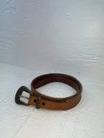 New Brown Genuine Leather Dingo Weaved 28” Belt #4591 JJ-109