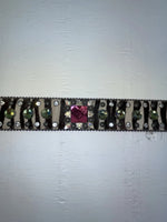 New Zebra Print Genuine Leather Nocona Bling M Belt #N1330999 Z-130