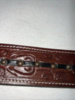 New Tough 1 Brown Leather Tooled Whither Strap #45-7768 F-500