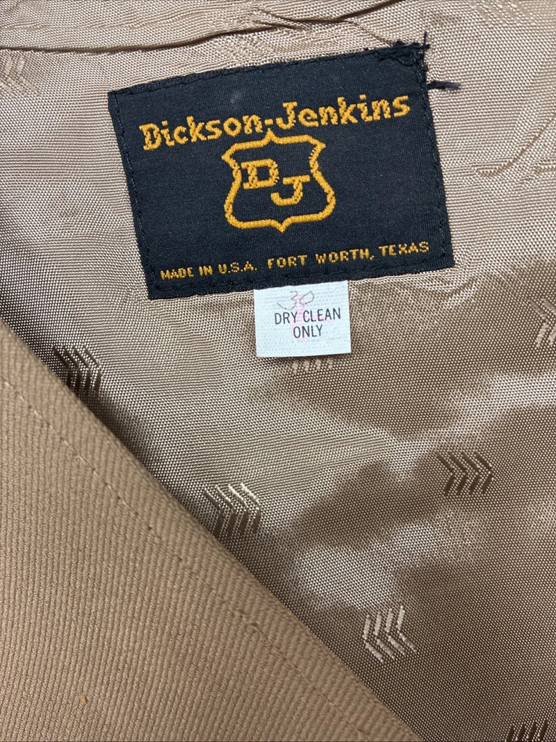 New Women’s Dickson Jenkins Tan Button Up Vest Size 30 TT-127
