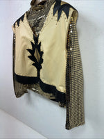 New Women’s 1849 Authentic Ranchwear Gold Cow Shirt And Vest 3X UU-6
