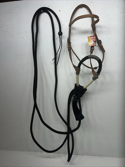 New Royal King Black Bit less Bridle #45-296-31-0 W-1