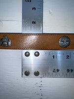 New Brown Genuine Leather Wrangler Animal Pendent 38” Belt #570111 NN-21