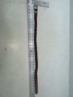 New Brown Genuine Leather Braided Rope 28” Belt #02/4703 JJ-153