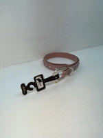 New Pink Genuine Leather Nocona Silver Bling 36” Belt #N1344999 Z-38