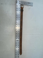 New Brown Genuine Leather Perkies Tooled 18” Belt #170 NN-85