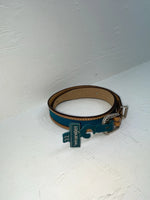 New Blue Genuine Leather Wrangler 32” Belt #528006 Z-170
