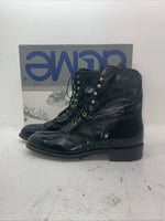 New Men’s Black Lace Up Acme Cowboy Boots. 5790 12 E W. 10-22