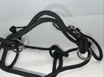 New Tough 1 Black Rope Halter Side Pull Combo #50-4000 H-502