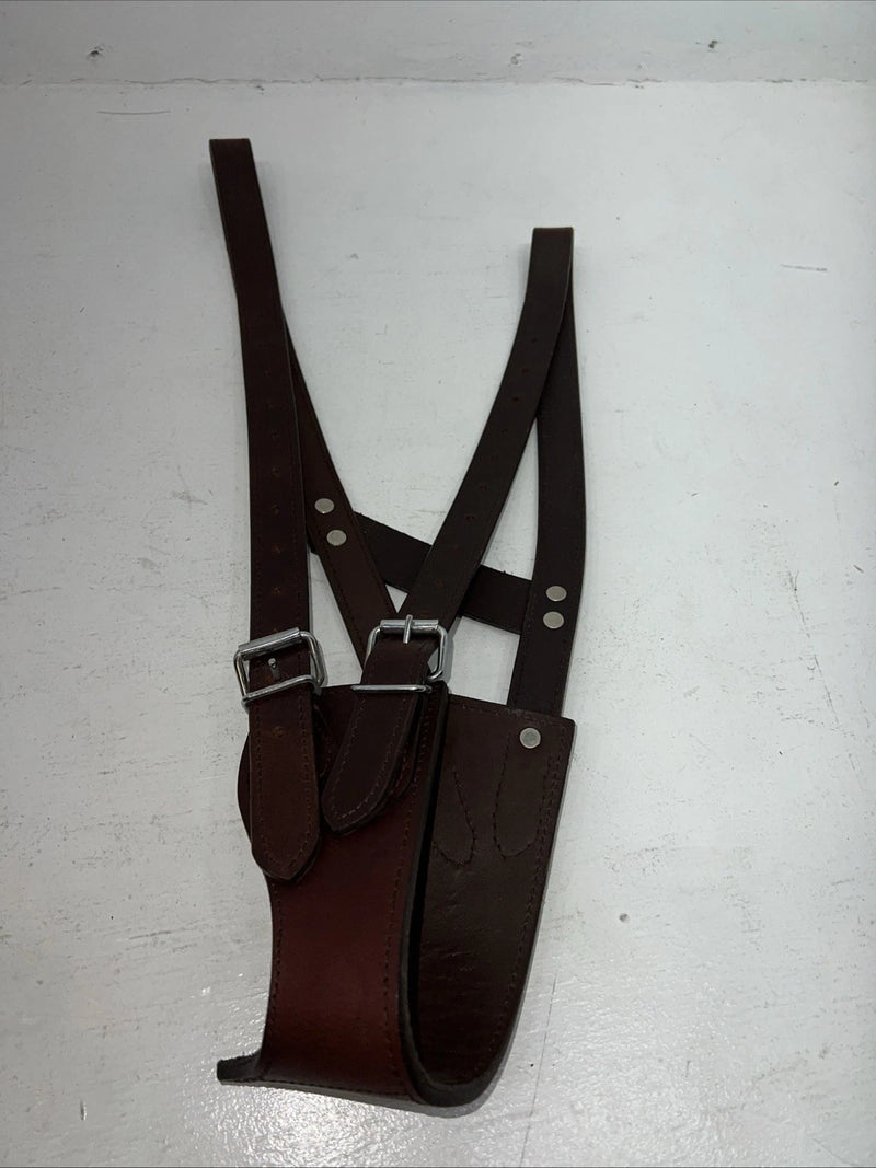 New Tough 1 Brown Leather Comfort Cribbing Collar #52-2500L W-54
