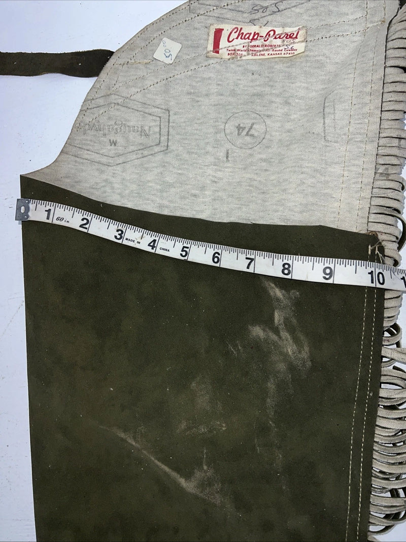 New Green Chap-panel Show Chaps Adjustable Waist 37” N-40