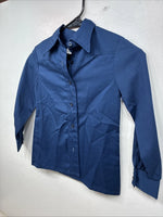 New Kids Fenton Navy Blue Long Sleeve Button Up Size 6 YY-68