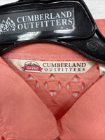 New Women’s Cumberland Pink Designed Long Sleeve Pearl Snap Small II-100