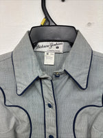 New Boys Dickson Jenkins Blue Long Sleeve Button Up Size 16 DD-84