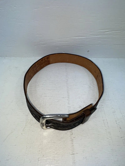 New Brown Genuine Leather Nocona Tooled 24” Belt #6400B NN-37