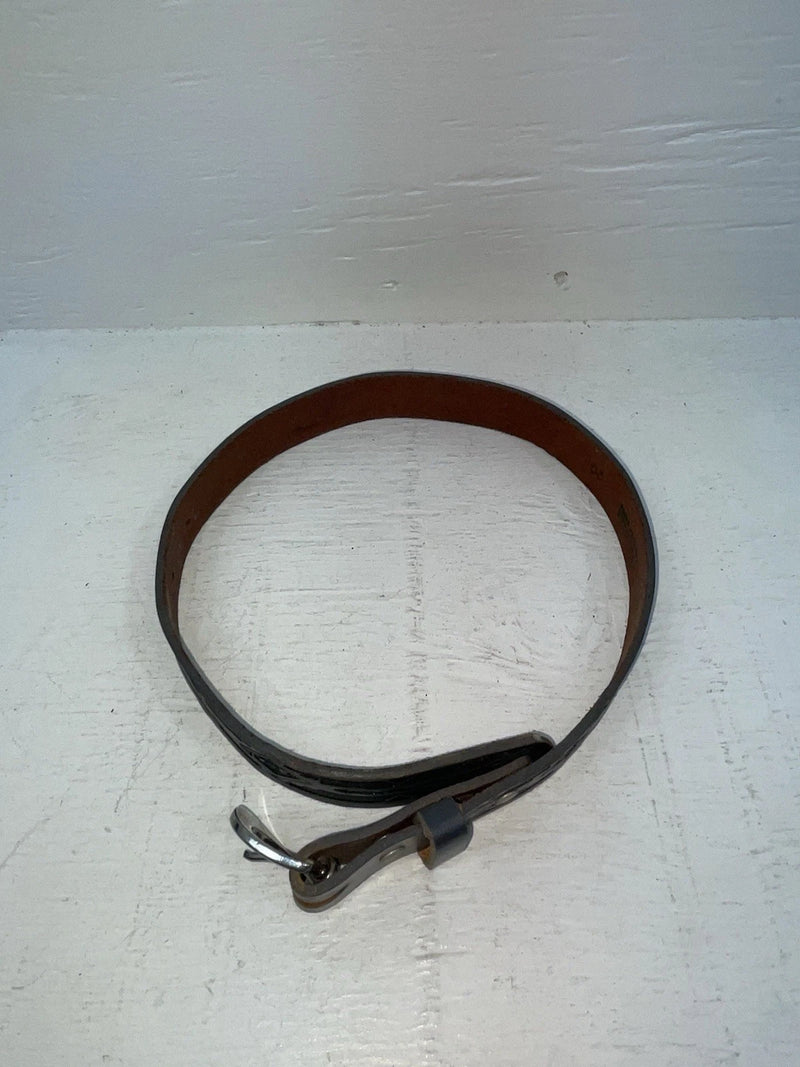 New Gray Genuine Leather Comanche Tooled 20” Belt #10357 NN-65