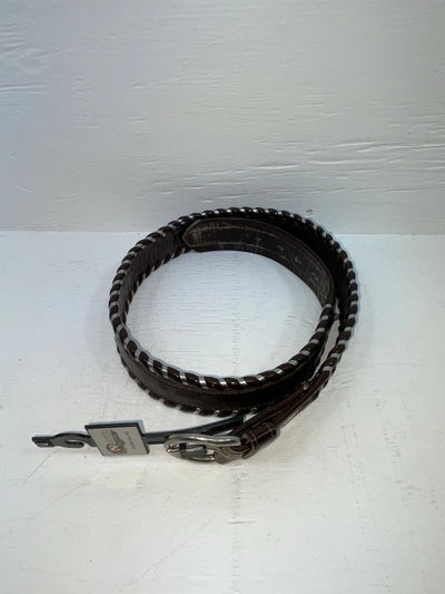 New Brown Genuine Leather Nocona Weaved M Belt #N3432144 JJ-23