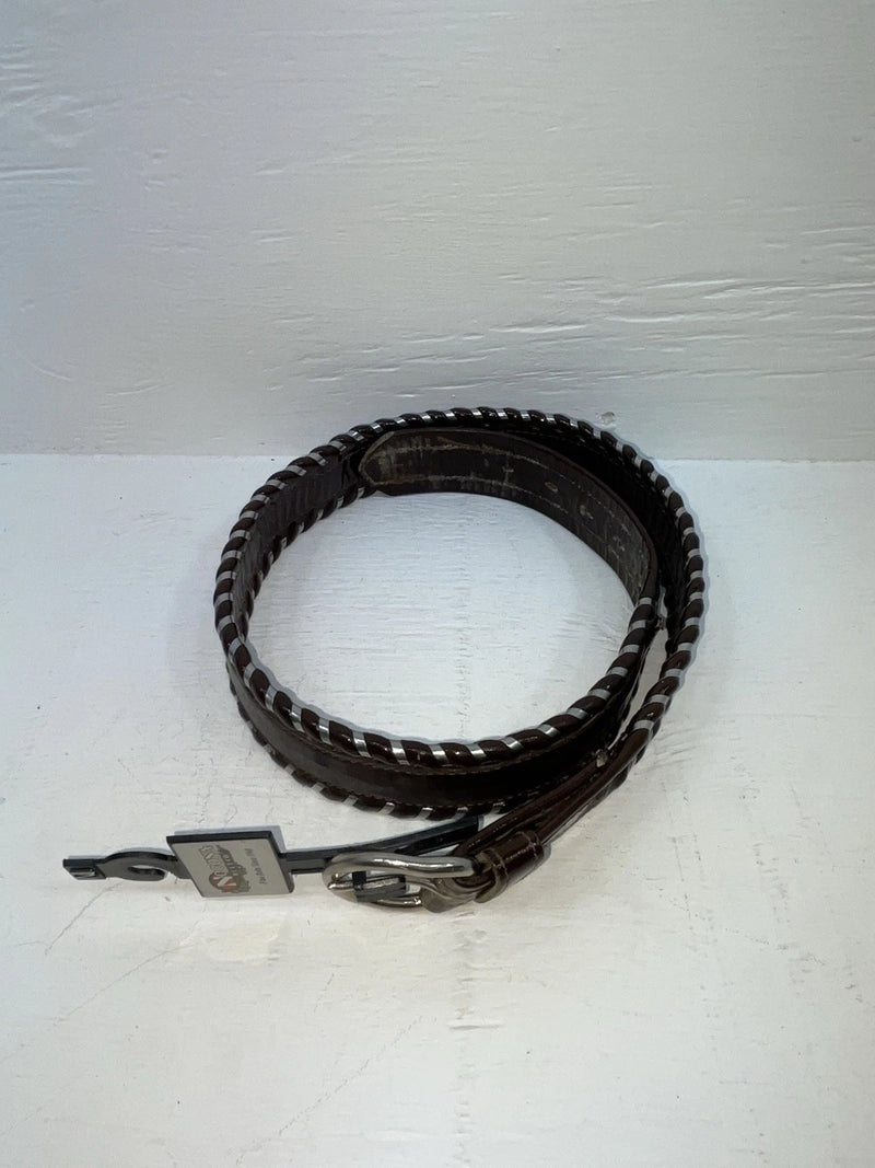 New Brown Genuine Leather Nocona Weaved M Belt #N3432144 JJ-23