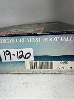 New Women’s Tan Lace Up Texas Brand Cowboy Boots. 4498 6.5 6 1/2 M. 19-120