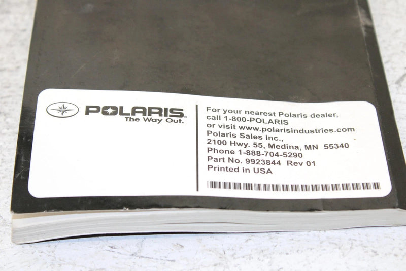 2013 Polaris 600 Rush Pro R Oem Owners Manual SP29