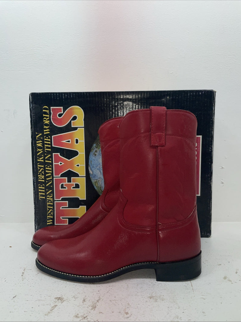 New Men’s Red Texas Brand Cowboy Boots. 8803 10.5 10 1/2 D. 8-42