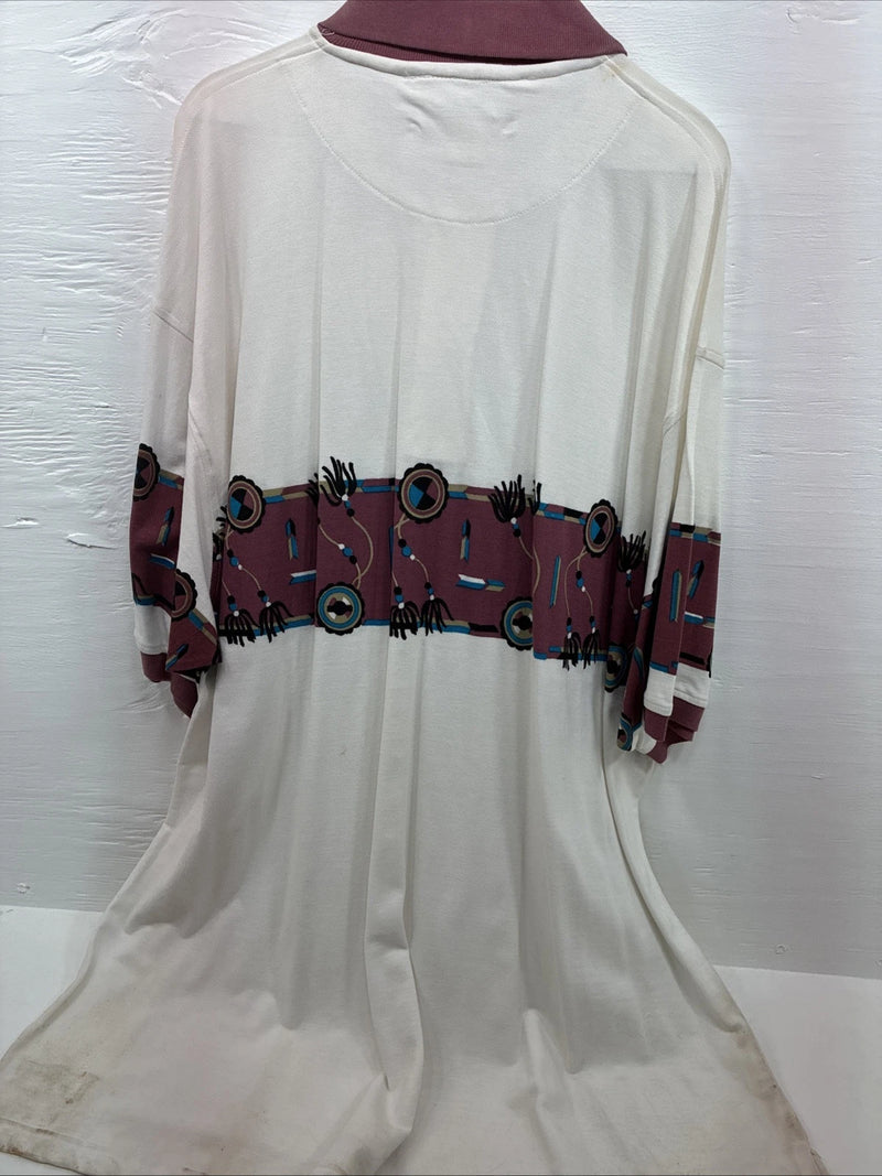 New Men’s GunSmoke White Red Short Sleeve Polo 3XL E-56