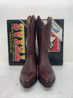New Men’s Red Texas Brand Cowboy Boots. 7863 9 D. 5-52