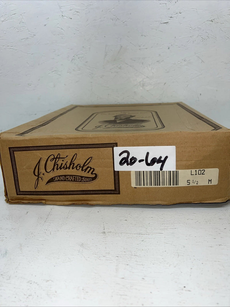 New Women’s Brown J. Chisholm Cowboy Boots. L102 5.5 5 1/2 M. 20-64