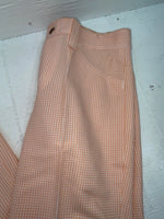 New Vintage Pink Checkered Dickson Jenkins Polyester Pants #501 SS-63