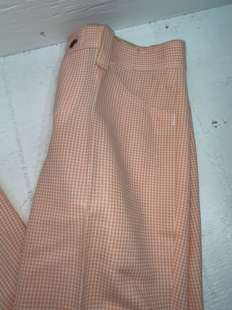 New Vintage Pink Checkered Dickson Jenkins Polyester Pants #501 SS-63