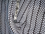 New Vintage Black And White Checkered Panhandle Slim Polyester Pants #8042 SS-71